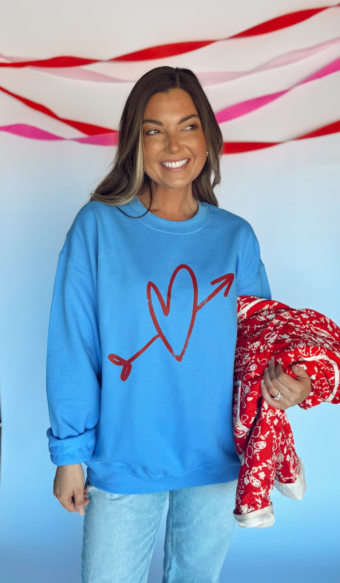 CUPID IN THE CLOUDS—YOUTH CREWNECK