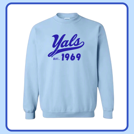 BLUE YALS - ADULT CREWNECK