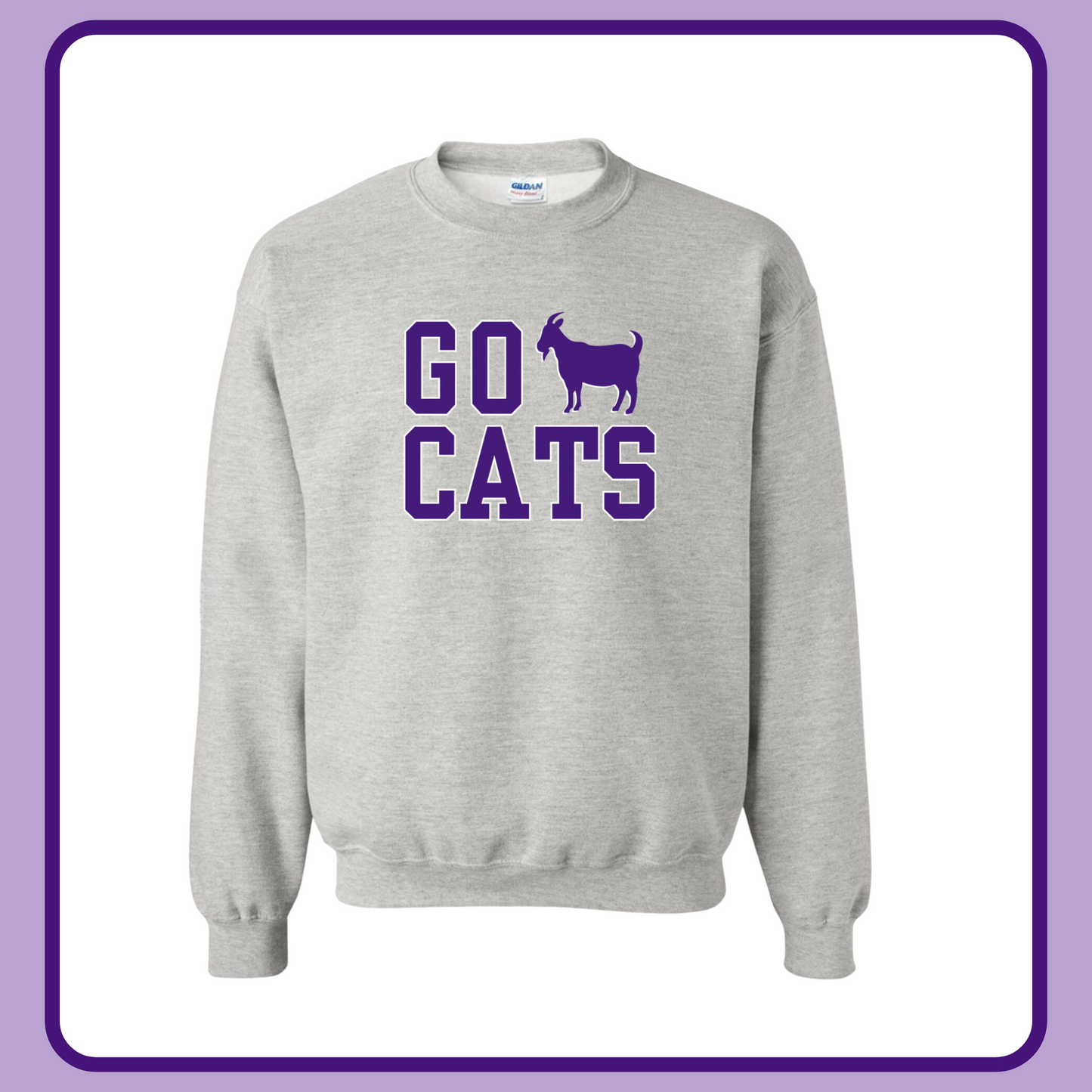 GO(AT) CATS— ADULT CREWNECK