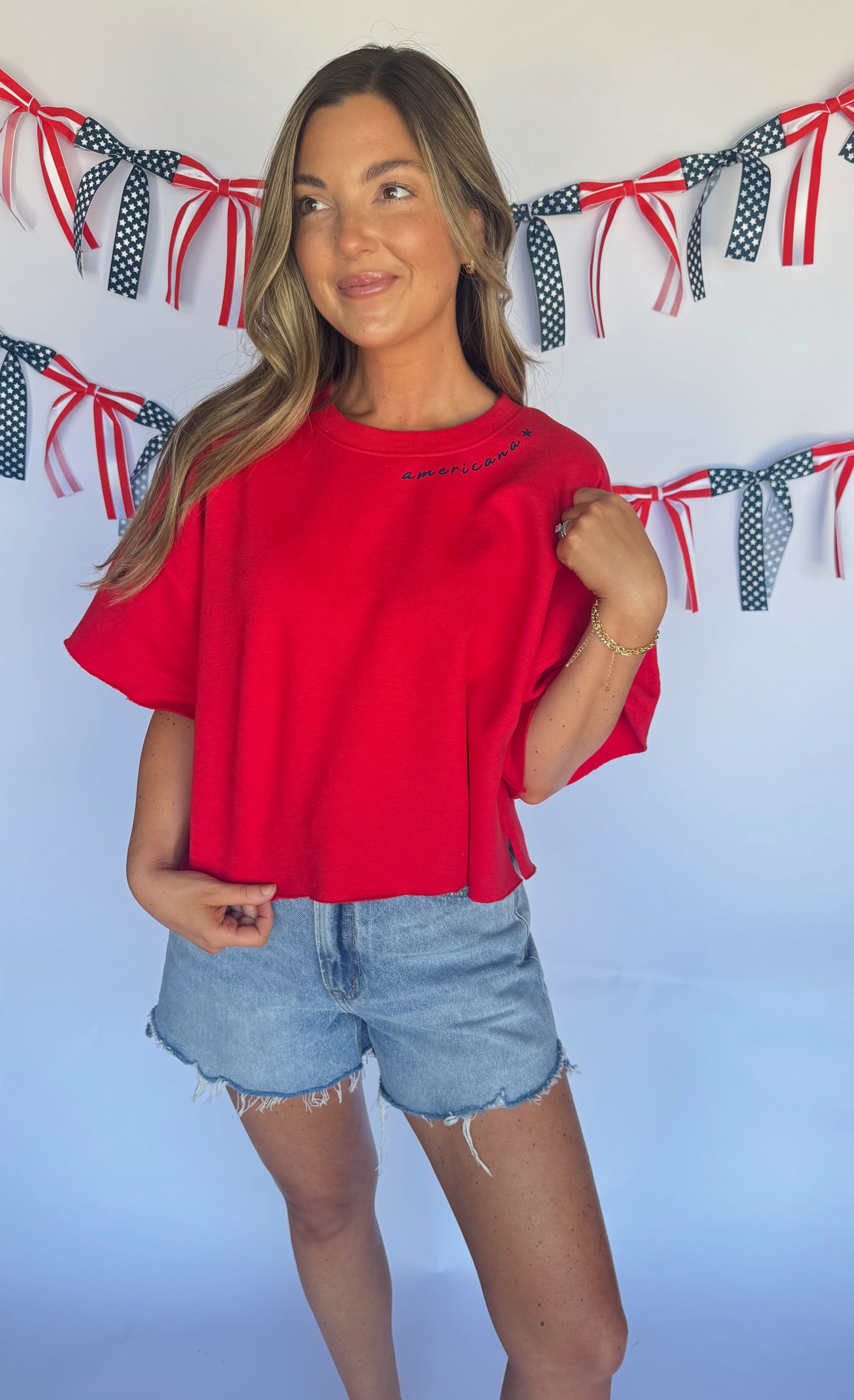 AMERICANA CROP FLEECE—ADULT