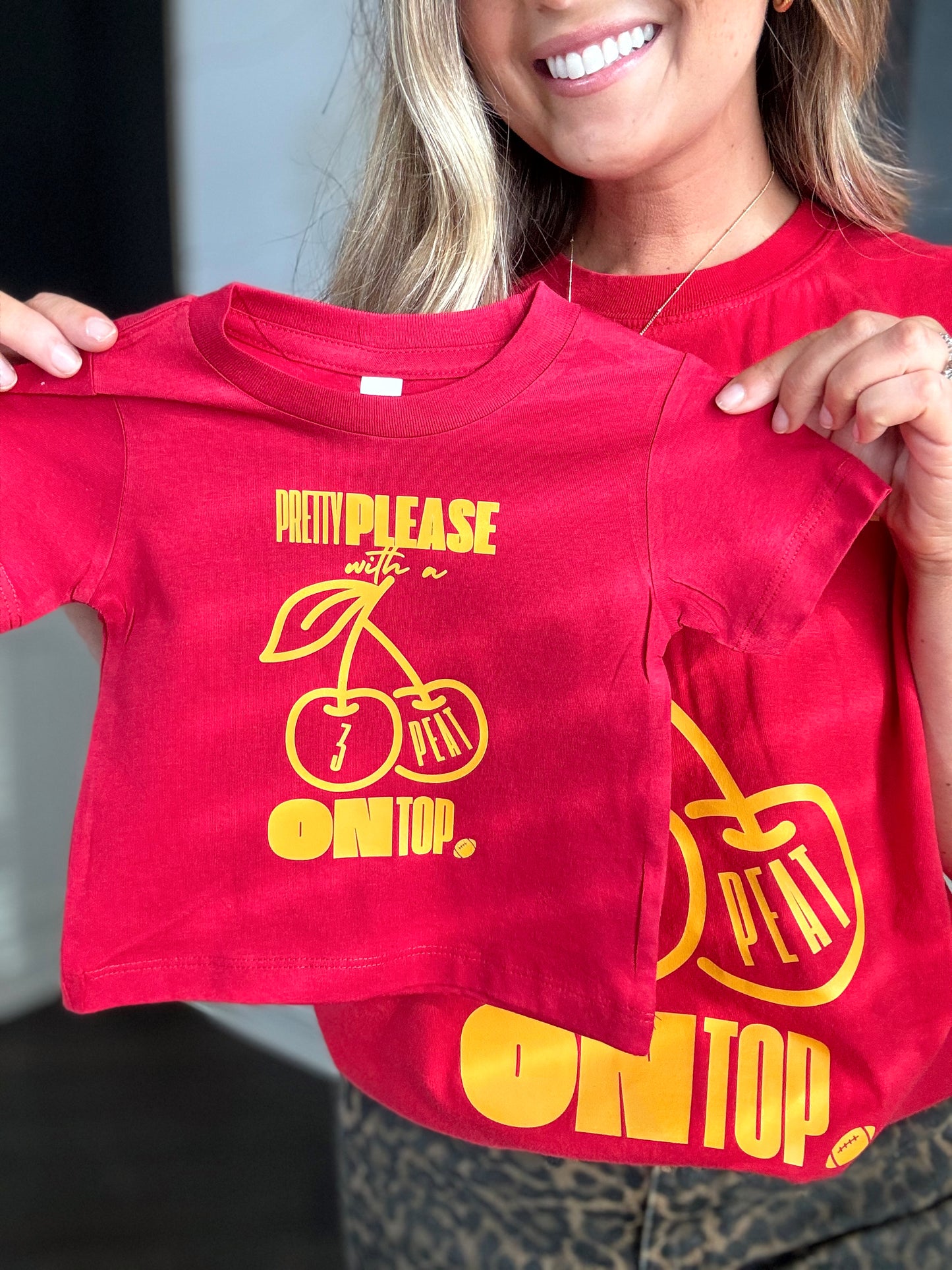 PRETTY PLEASE WITH A 3 PEAT TEE