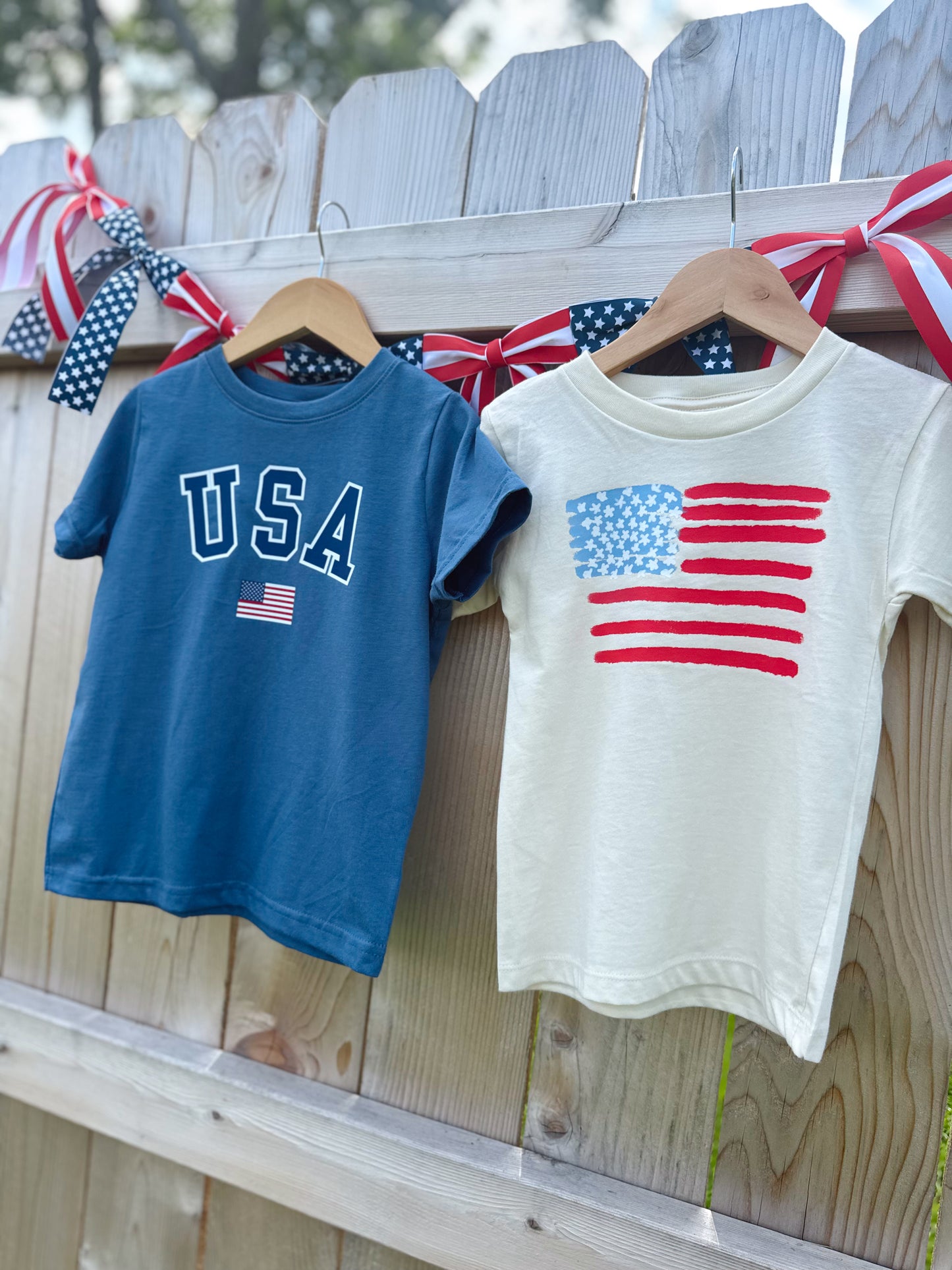 WHIMSY FLAG TEE- WOMENS