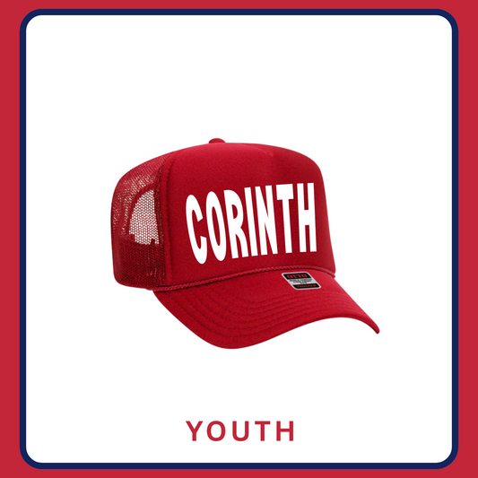 RED BOLD CORINTH— HAT