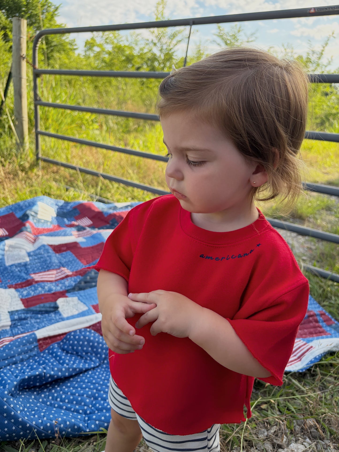 AMERICANA CROP FLEECE—INFANT/ TODDLER/ YOUTH