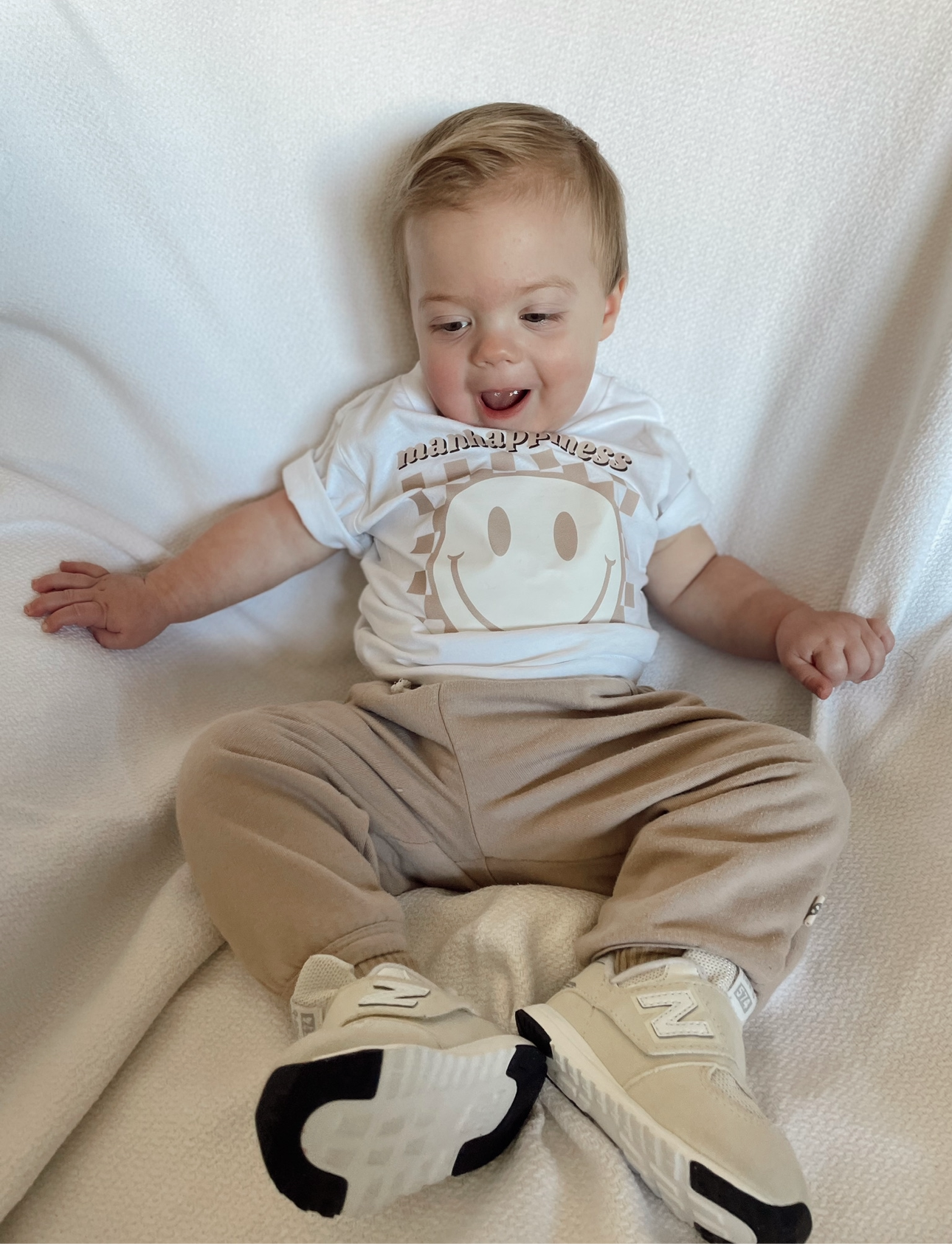 BEIGE MANHAPPINESS TEE