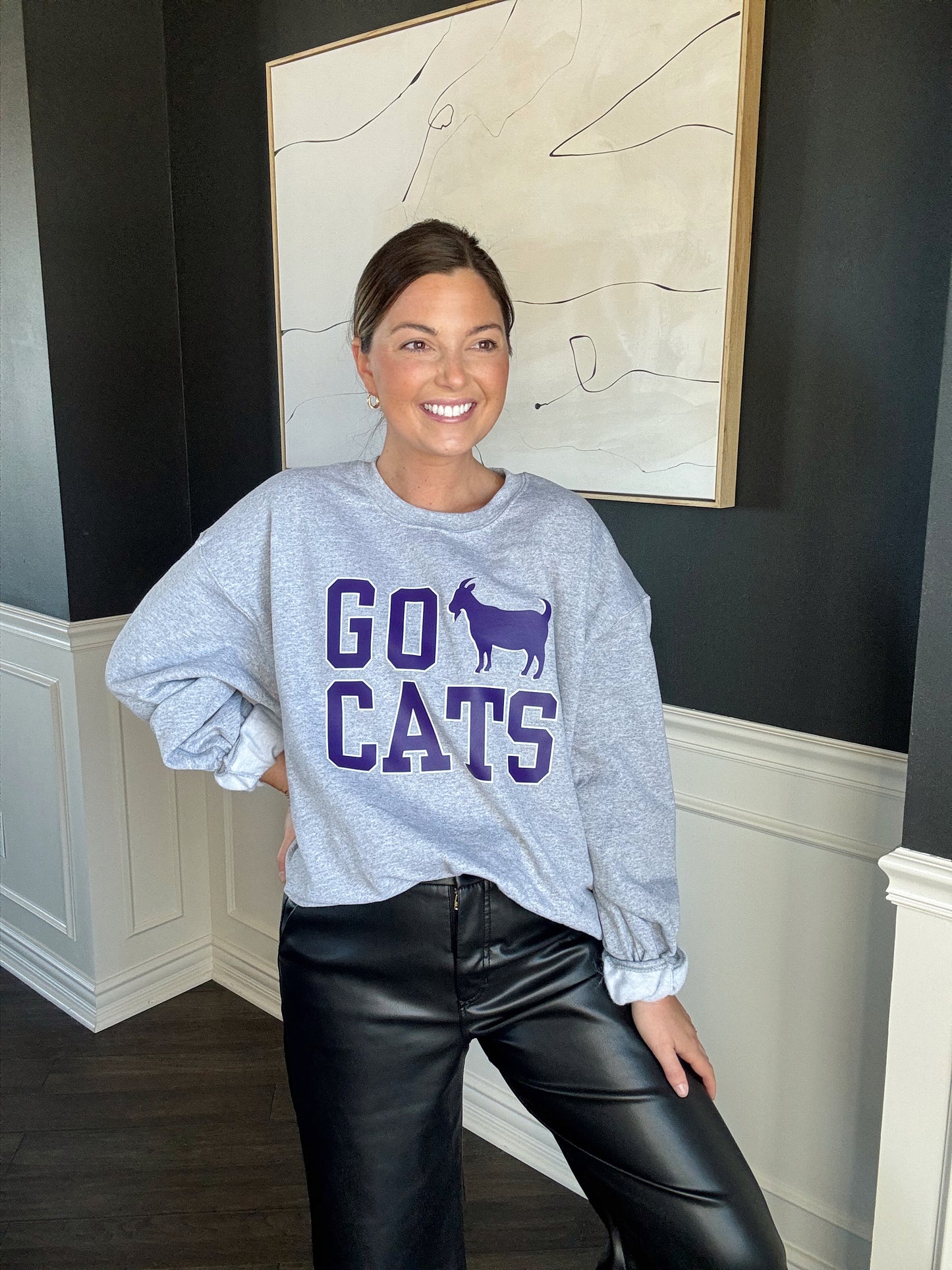 GO(AT) CATS— ADULT CREWNECK