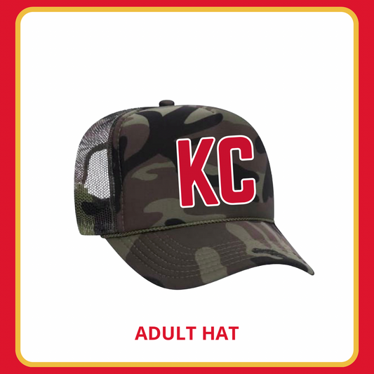 KC Camo—Adult Trucker Hat
