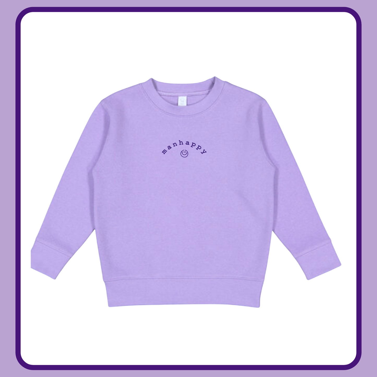(READY TO SHIP) MANHAPPY EMBROIDERED CREWNECK -TODDLER+ ADULT