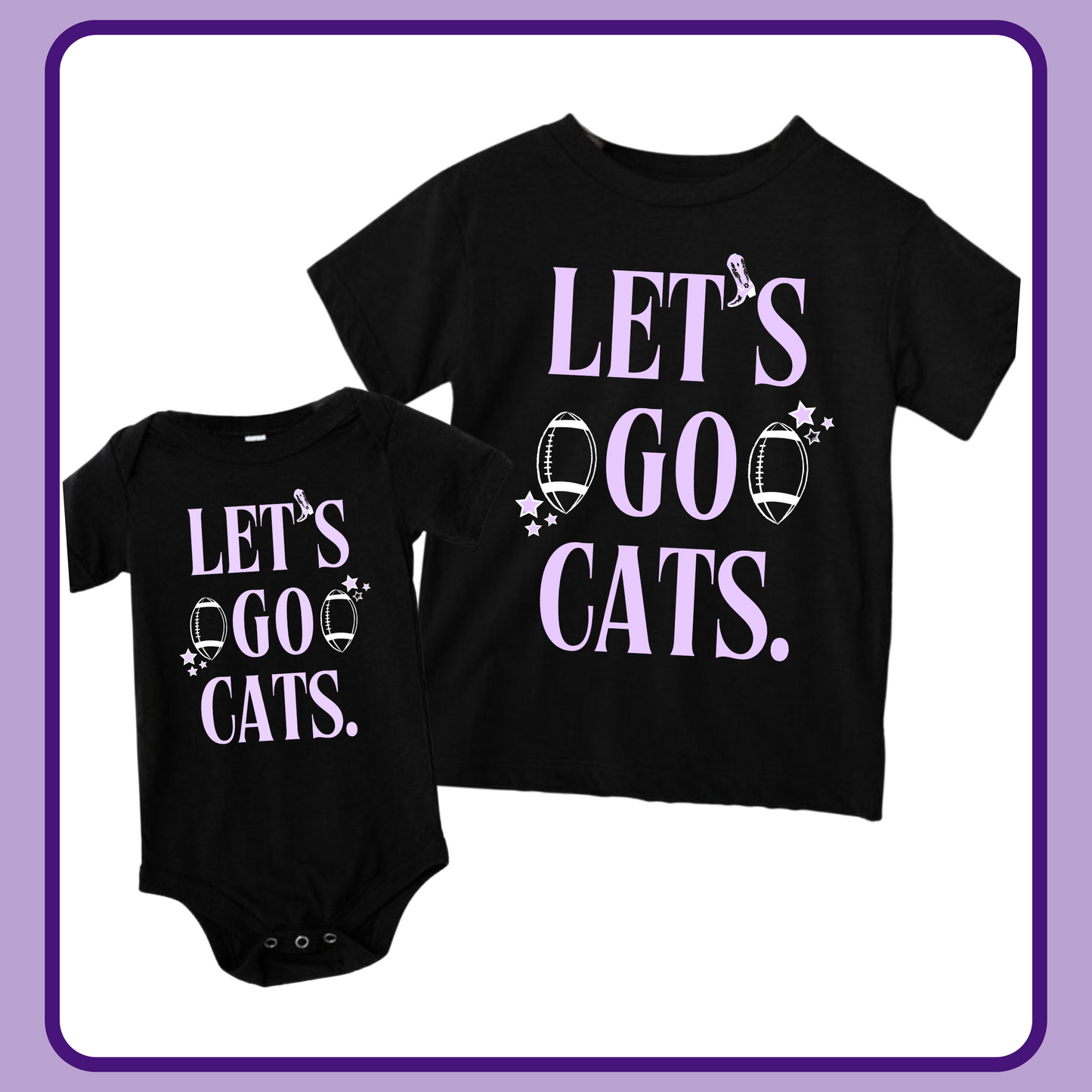 LET’S GO CATS ONESIE/TEE