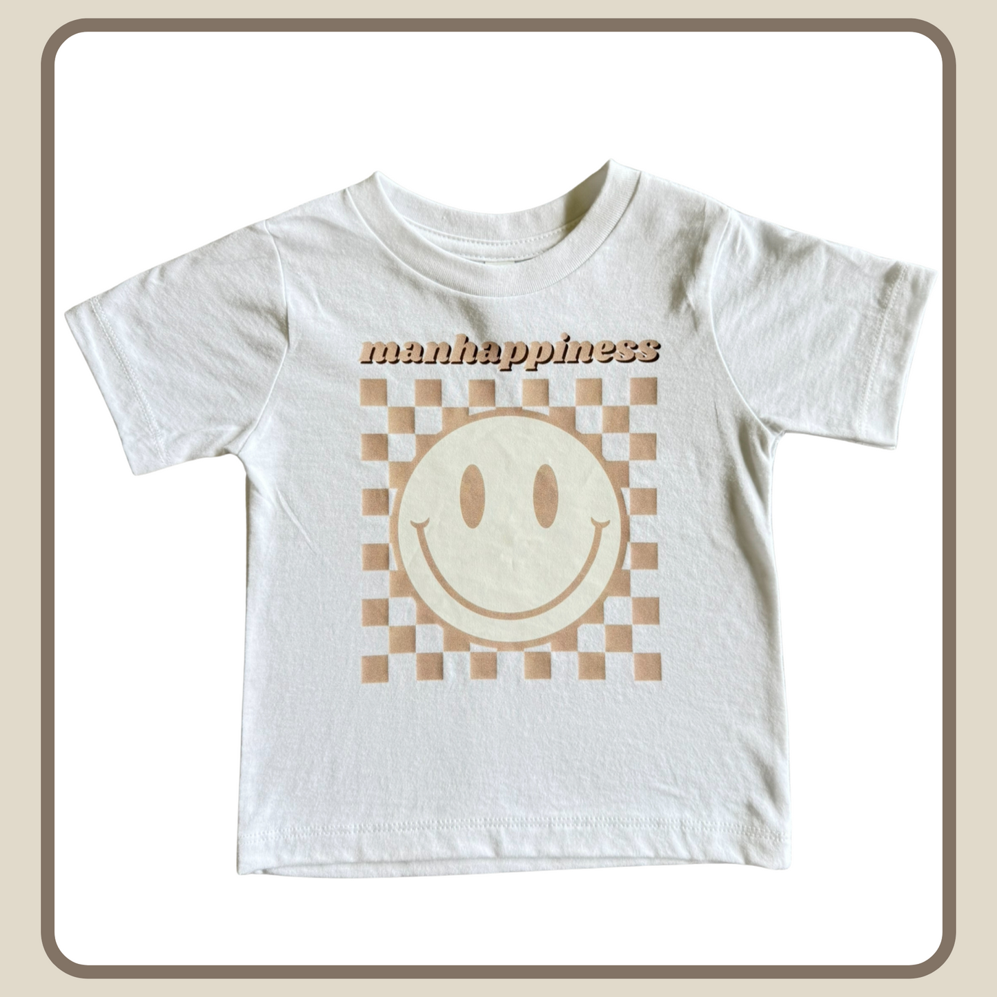 BEIGE MANHAPPINESS TEE