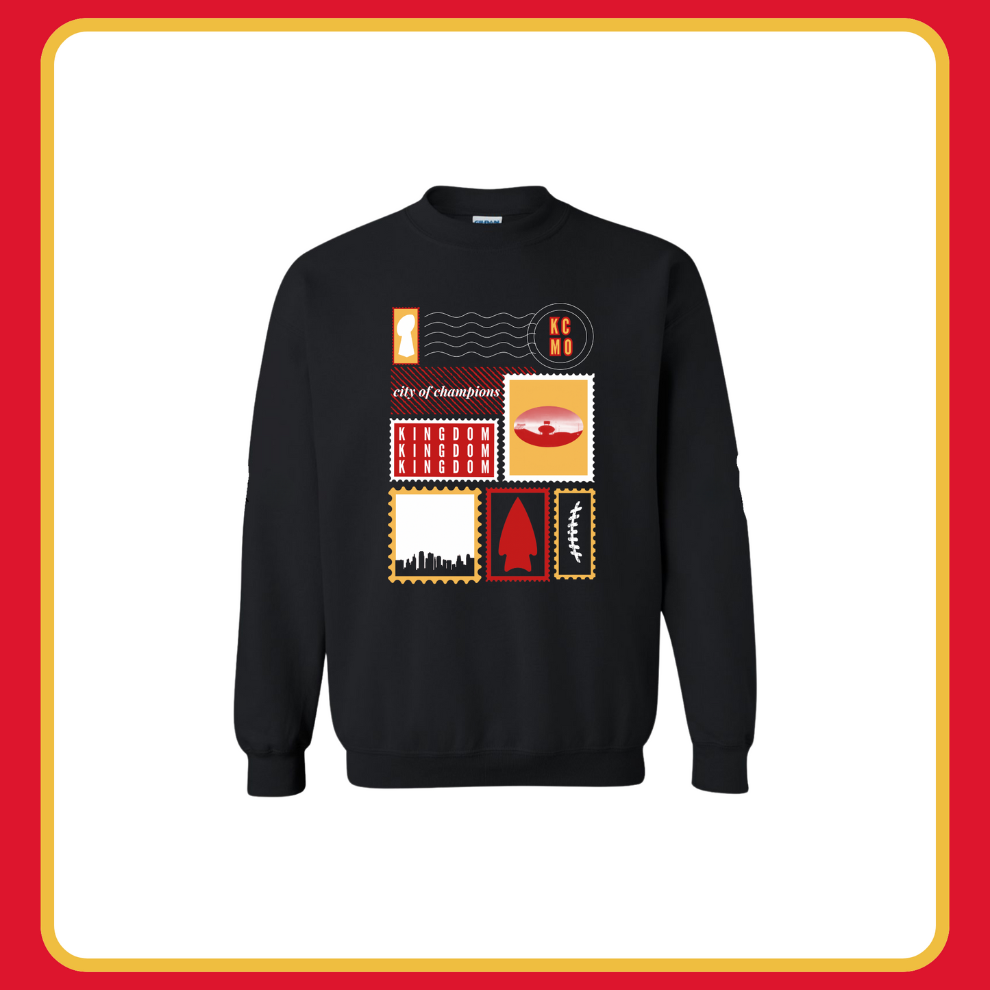 KC STAMPS— YOUTH CREWNECK