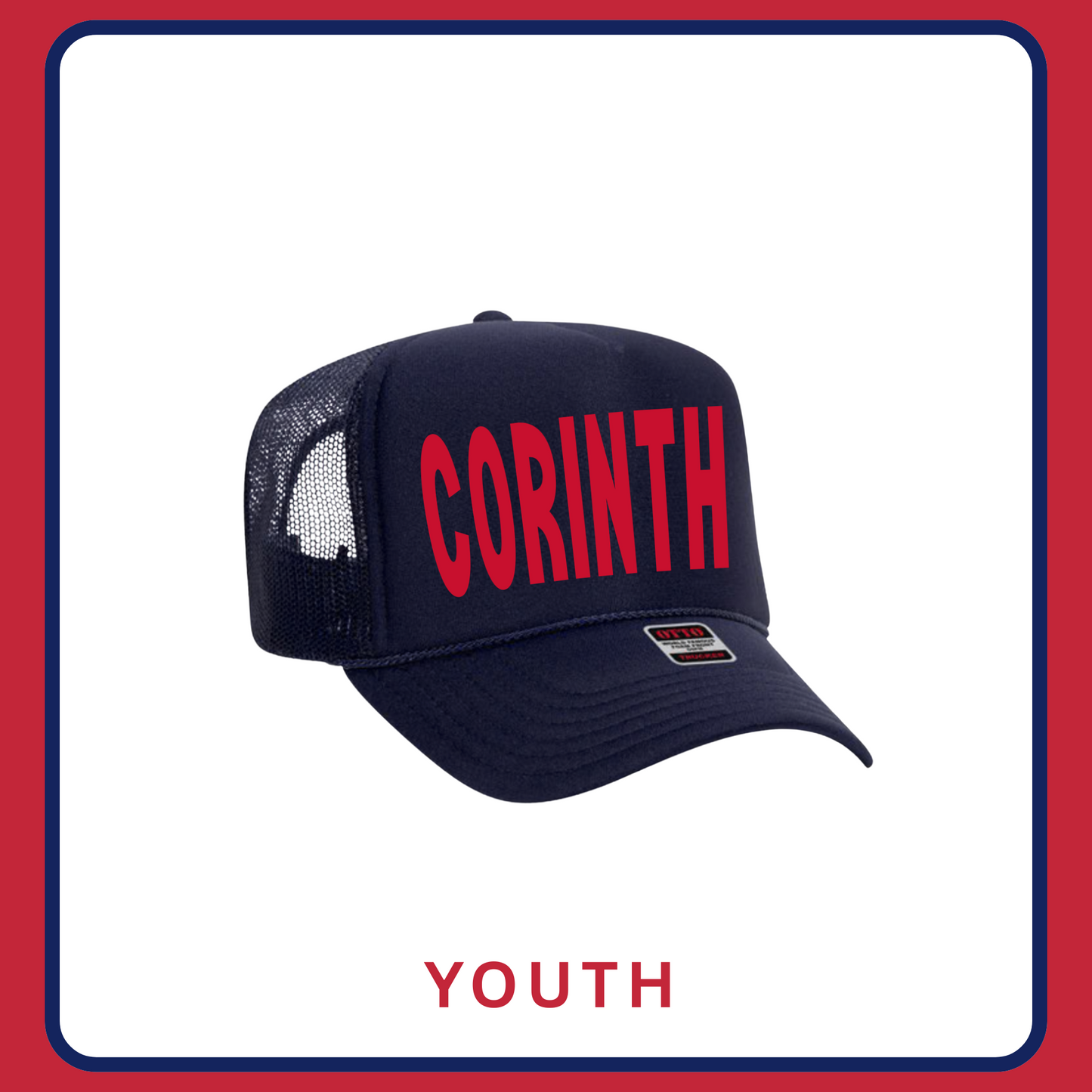 NAVY BOLD CORINTH— HAT