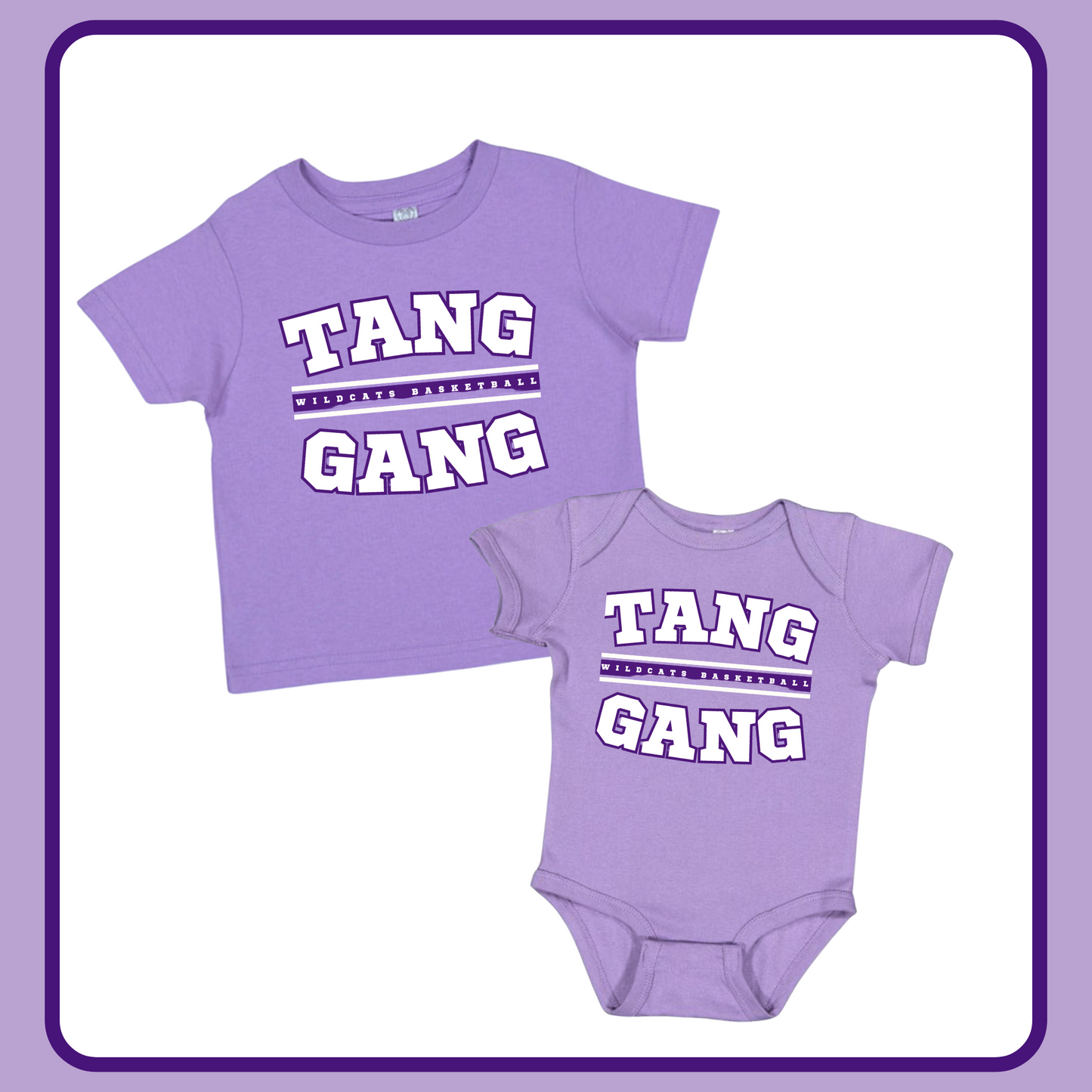TANG GANG LAVENDER ONESIE/TEE