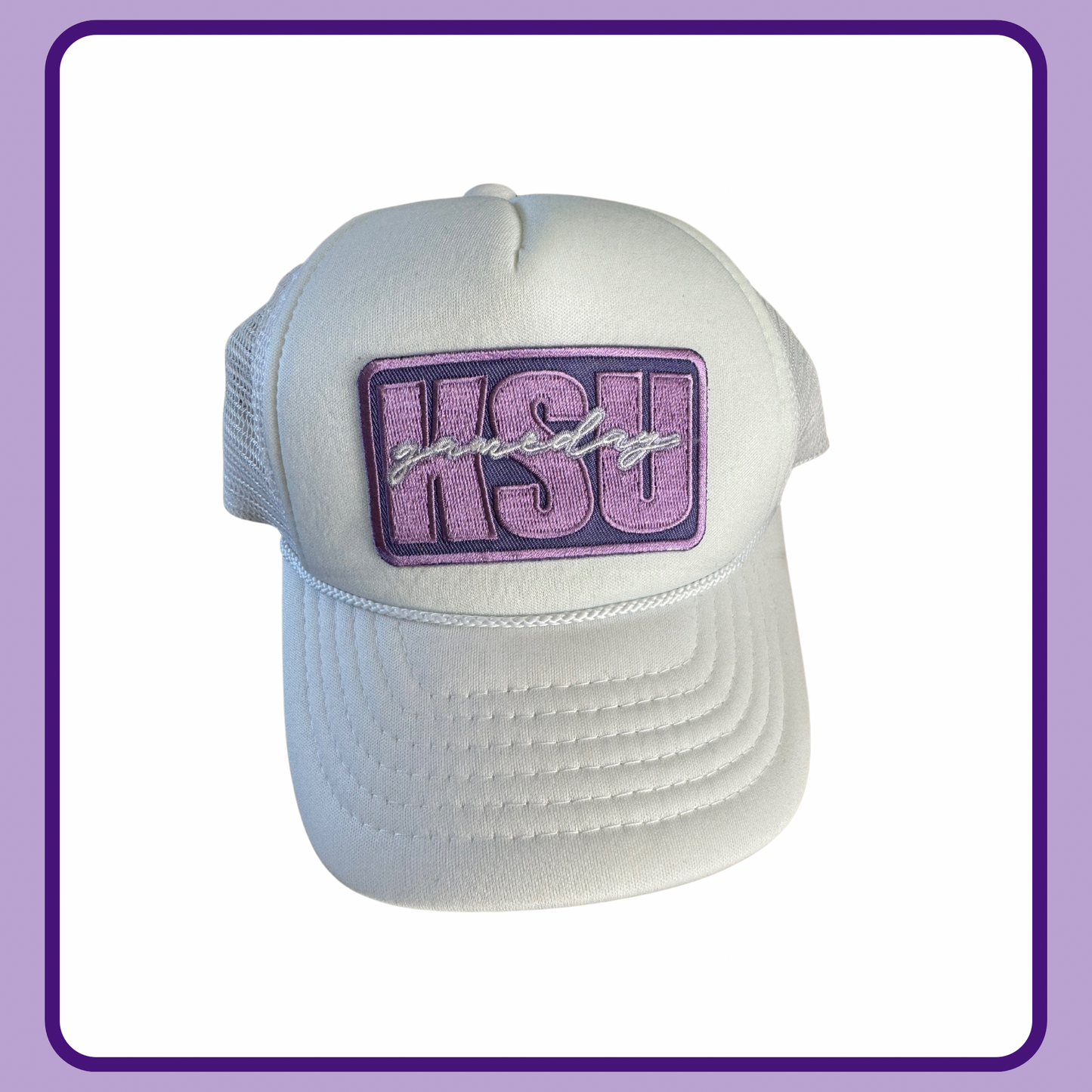 KSU GAMEDAY PATCH TRUCKER HAT