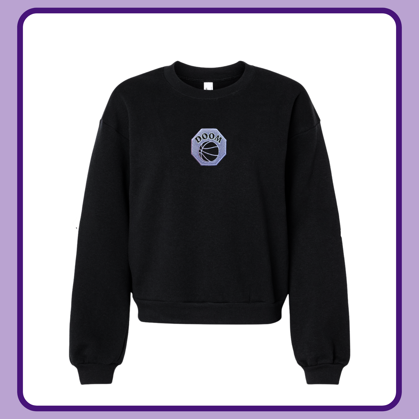 DOOM PATCH— ADULT RELAXED CROP CREWNECK