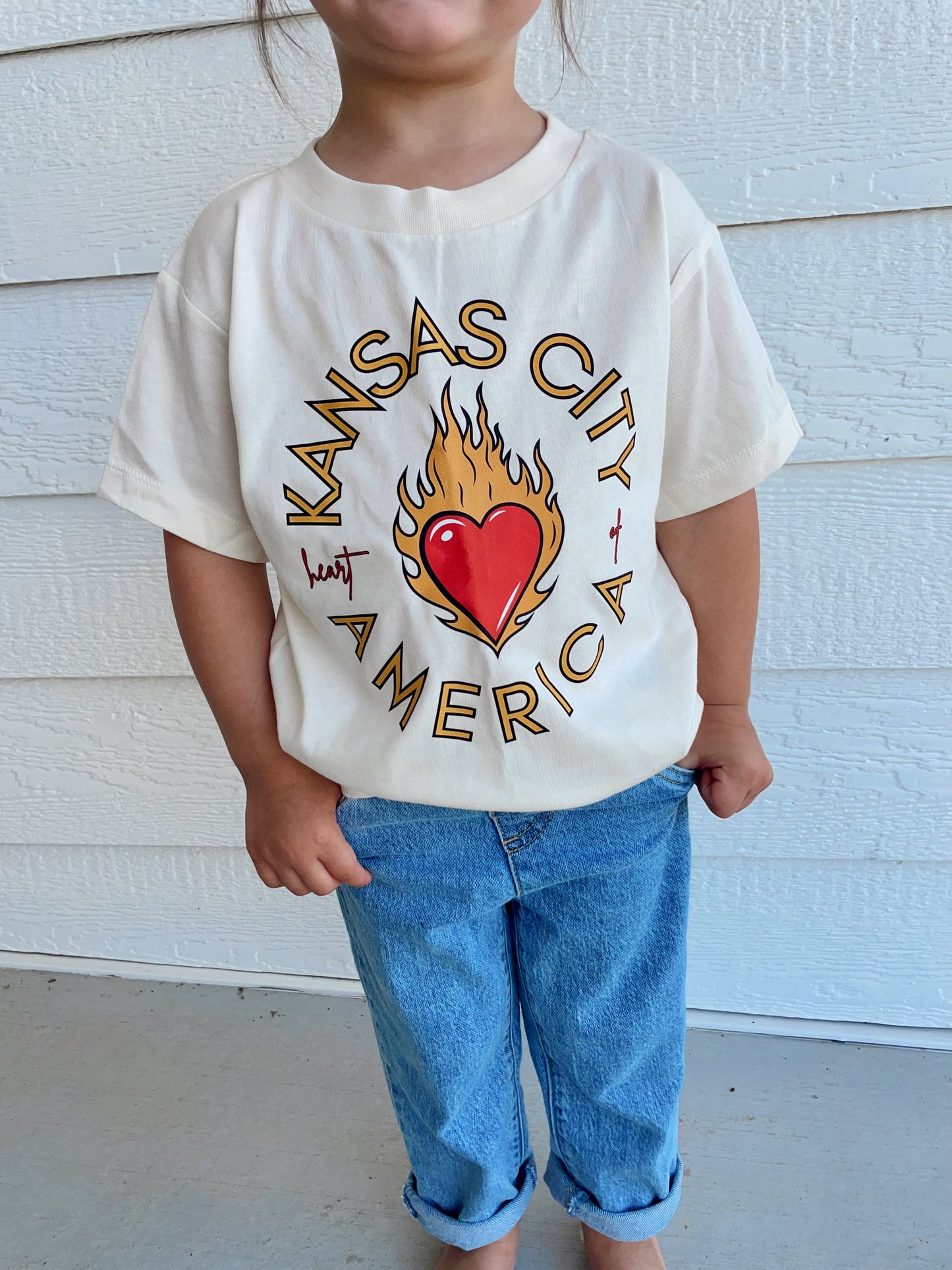 KC HEART OF AMERICA ONESIE/TEE