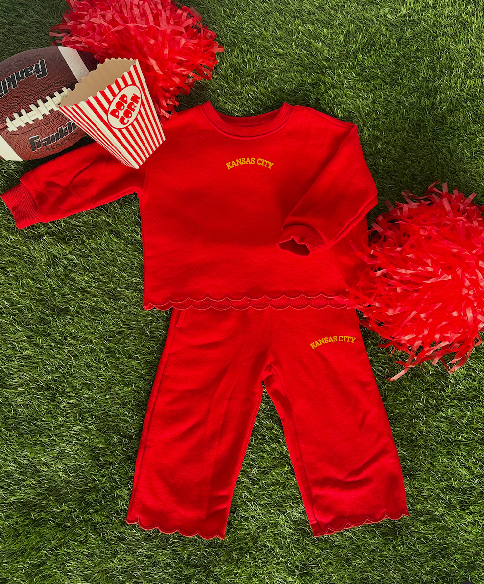 RED KANSAS CITY SET- INFANT/TODDLER